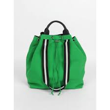 ラインテープ2WAY巾着トートバッグ(green) （グリーン）