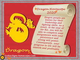 dragon horoscope 2020 love career finance and monthly