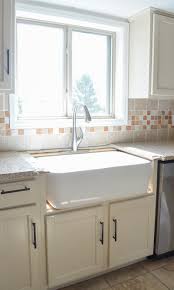 installing the farmhouse sink