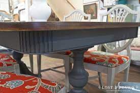 For example, used my favorite go to gray paint color mindful gray (i used this color in many other rooms in our home!) for our dining room. Duncan Phyfe Style Dining Set Furniture Makeover Lost Found Dining Furniture Makeover Furniture Makeover Inspiration Dining Table Makeover