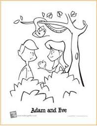 Adam And Eve Garden Of Eden Free Printable Coloring Page Adam And Eve Sunday School Preschool Bible Coloring Pages