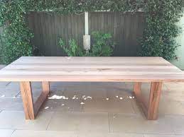 Large Handmade Local Vic Oak Ash Dining Table Chunky Timber Loop Legs Handmade Furniture Http A Ash Dining Tables Timber Dining Table Handmade Dining Table