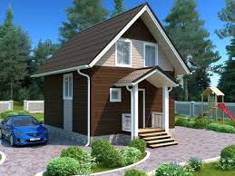 планировка дома 6 на 8 с печкой и мансардой Optima Deshevyj Zhiloj Dom Razmerom 7h6 Metrov S Mansardoj V 2020 G Proekty Domov Dom Domiki