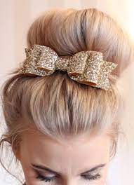 Oversized Large Pale Gold Glitter Fabric Bow Hair Clip For Children And Adults Glitter Hair Bows Bow Hair Clips Glitter Hair