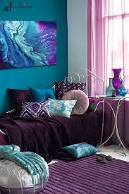 Abstract Watercolor Canvas Print Purple Teal Aqua Blue Navy Etsy Jewel Toned Bedroom Decor Purple Living Room Jewel Tone Bedroom