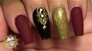 4 uñas acrílicas mate 2021. Unas Acrilicas Matte Color Vino Tinto Unas De Acrilico Paso A Paso Youtube