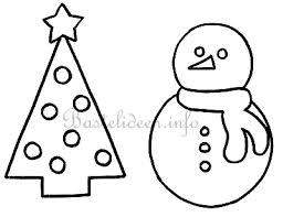 Eigentlich war es anders herum: Schneemann Und Weihnachtsbaum Bastelvorlage