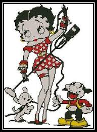 Betty boop graph crochet pattern graph and written afghan crochet pattern cross stitch pdf instant download. Betty Boop 2 The Singer Cross Stitch Chart Pattern Design Xstitch 4 88 Picclick Uk