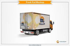 Delivery Truck Psd Mockup Mockup Psd Mockup Psd