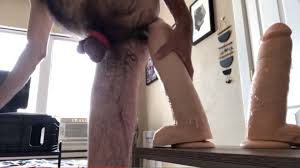 Hairy guy fucked with a huge dildo - ThisVid.com