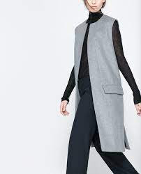 Image 3 Of Studio Waistcoat From Zara Long Vest Outfit Women Blazer Online Long Vests