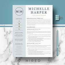 Download resume templates and stand out of the crowd. Professional Modern Resume Template For Word And Pages Etsy