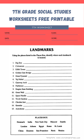 We have provided grade 4 worksheets for all subjects through quick links. 7th Grade Social Studies Worksheets Free Printable 1 Worksheets Free