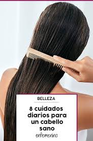 ¿te animás a usar un gorro de látex? 8 Cuidados Diarios Para Tener Un Pelo Sano Cabello De Adolescente Cabello Sano Como Cuidar El Cabello