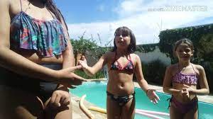 I rested with my girls. Desafio Fale Qualquer Coisa Na Piscina Youtube