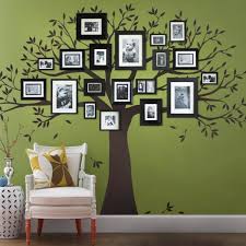 Vinyl wall decals add instant character to any space in your home. Simple Shapes Family Tree Wall Decal Tree Wall Decal For Picture Frames In Chestnut Brown Small Size W5018 Ch Sm The Home Depot