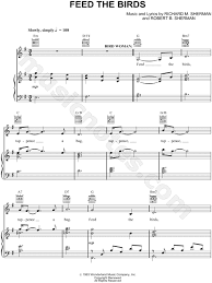 Bird Woman Mary Poppins Lyrics Feed The Birds Broadway From Mary Poppins The New Musical Sheet Music In G Major Transposable Download Print Sku Mn0060624