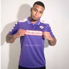 This shirt is very striking and is suitable as a casual or sports garment alike. 1998 1999 Acf Fiorentina Nintendo Classic Retro Football Jersey Shirt Beautiful 90s