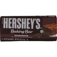 You will have to sweeten the chocolate to taste, since it is unsweetened. Hershey S Baking Bar Unsweetened 8 Each Instacart