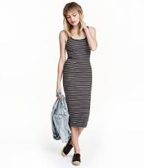 H M Ribbed Dress 9 09 Ribbed Dress Black Ribbed Dresses Fashion