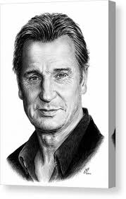 Liam Neeson Canvas Print