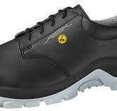 Cleanroom ESD Safety Shoes,. Steel Toe, Microfiber, Washable, Black,  Unisex, Sizes: 36-48, AB-32136