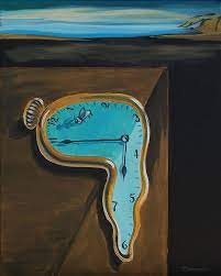 As the clock melts, gobs of molten material will drip and thus. Fed Up With The Search For A Social Solution To The Present Crisis It Aspires To Be Attacked Wildly And Painted Dali Art Salvador Dali Art Surrealism Painting