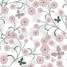 See black and white floral pattern stock video clips. Repeating White Floral Pattern With Stock Vector Colourbox