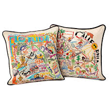 Maybe you would like to learn more about one of these? Hand Embroidered State Pillows New York Pillow Texas Uncommon Goods