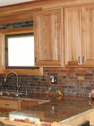 See more ideas about black kitchens, black kitchen cabinets, kitchen design. Rusty Brown Slate Mosaic Backsplash Tile For Traditional Kitchen