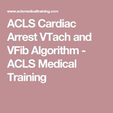 Acls Cardiac Arrest Vtach And Vfib Algorithm Acls Medical Training Acls Medical Training Cardiac Arrest