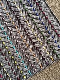 Verlegte Farben Chevron Decke Craftsy Hakeln Muster Decke Stricken Hakeln Stricken Und Hakeln