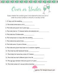 Free Printable Over Or Under Bridal Shower Game Free Bridal Shower Printables Printable Bridal Shower Games Bridal Shower Games Free Printables