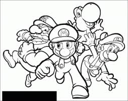 Color splash • paper mario: Mario Bros Free Printable Coloring Pages For Kids