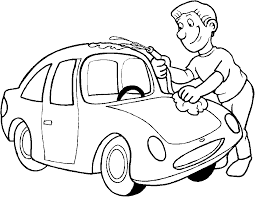 Car wash place coloring printable page for kids. Cars Coloring Pages
