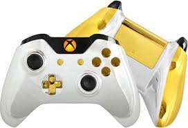 Chrome Xbox One Controller Custom Silver Chrome Controller Customcontroller Gold Xboxone Handmade Gamer Zimmer Konsole