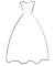 Printable Wedding Dress Outline