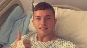 Goalkeeper who suffered horror double leg break in FA Cup tie 'overwhelmed'  by support