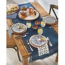 Leaf Edge Pattern Terracotta Dinner Plate Dinner Table Setting Dining Table Decor Everyday Dining Table Decor