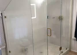 Lower threshold and r&r flooring and sides in shower replace update door system. California Frameless Shower Door Enclosures Los Angeles
