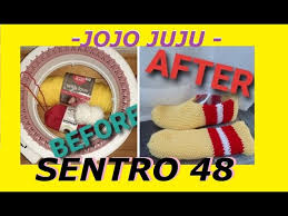 My experience with the 48 needle sentro circular knitting machine. Easy Slippers For Man Sentro 48 Knitting Machine Youtube