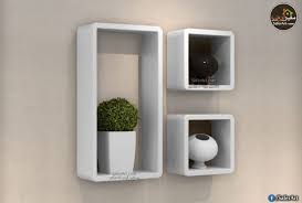 ارفف حائط زوايا دائرية سفير ارت للديكور Floating Cube Shelves Cube Shelves White Wall Shelves
