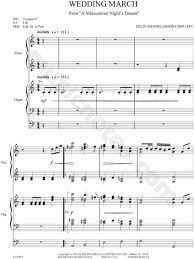 Felix Mendelssohn Wedding March Sheet Music In C Major Download Print Sheet Music Music Download Felix