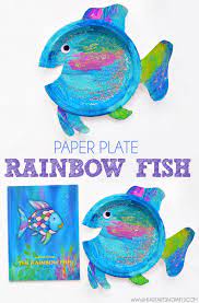 Paper Plate Rainbow Fish Craft I Heart Arts N Crafts Rainbow Fish Crafts Fish Crafts Paper Plate Crafts