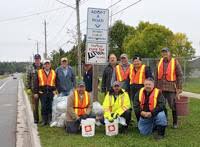 New Hamburg Optimists pitch in to clean up Wilmot road