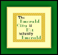 See more ideas about cross stitch patterns, cross stitch, canvas patterns. Free Wizard Of Oz Cross Stitch Pattern Emerald City Quote Cross Stitch Quest