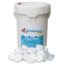 Poolcenter 3 Inch Pool Chlorine Tablets 50 Lbs C3050 Poolcenter Com Online Store Pool Chlorine Pool Supplies Chlorine
