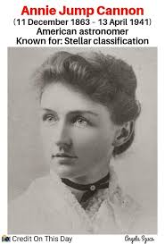 It was her mother who nurtured a love in young Annie Jump Cannon for  astronomy. The two would sit in the attic of the family home and gaze and  identify stars at