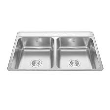 Silgranit® sinks are made of natural granite (up to 80%) that combines the textural beauty of nature with a smooth look and feels. Kindred Creemore Stainless Steel 33 L X 22 W Double Basin Drop In Kitchen Sink Wayfair