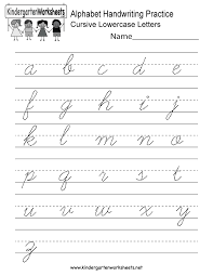 Your children will discover to distinguish the letters by finding them along with their noises. Cursive Handwriting Alphabet Printable Worksheets For Kindergarten Freeardshart Pdf Samsfriedchickenanddonuts